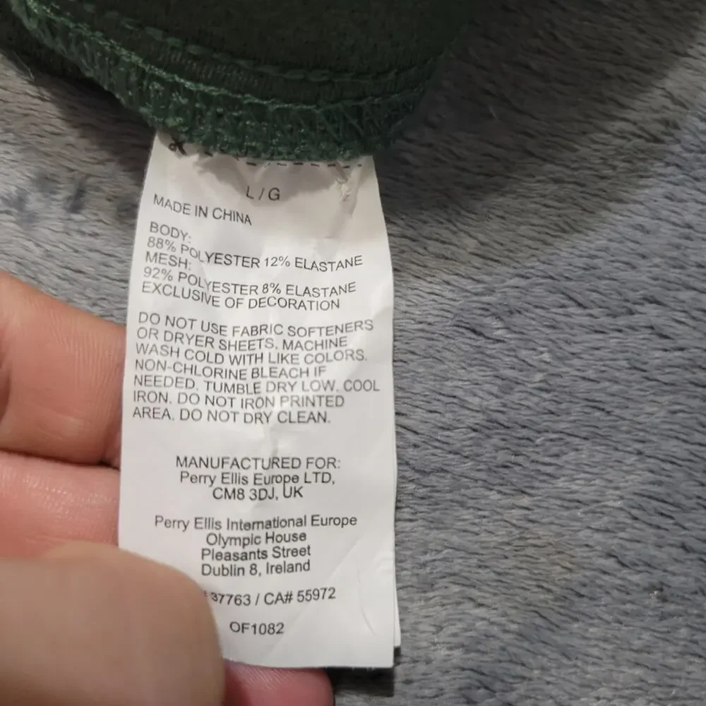 Perry Ellis Sport Shorts Men Large Green 50 UPF Comfort Stretch Athletic Pull On